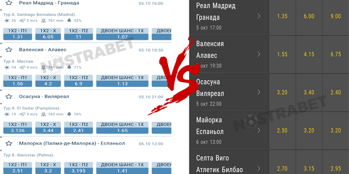 1xbet vs efbet сравнение на коефициенти