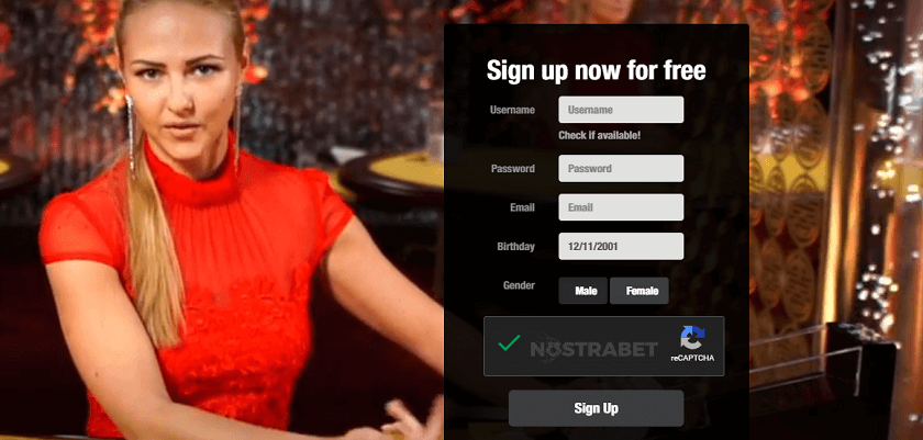 Registration at Betswagger Casino