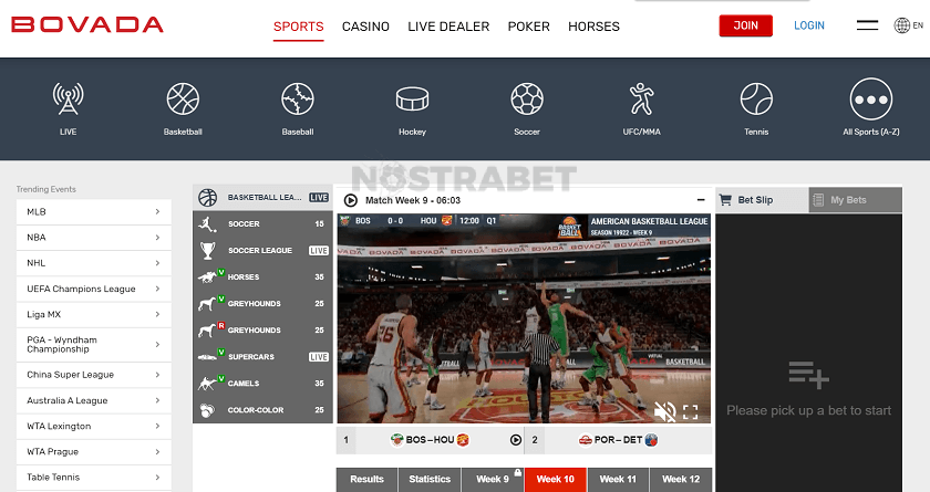 Bovada Virtual Sports