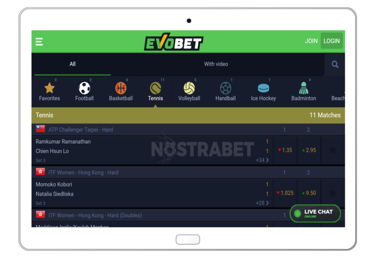 evobet mobile website version