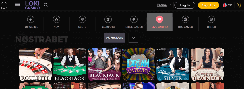 loki casino live dealers