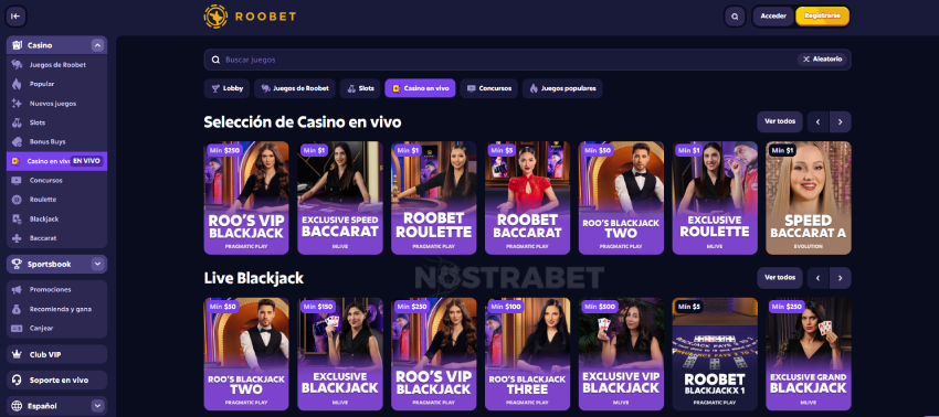 roobet en vivo casino
